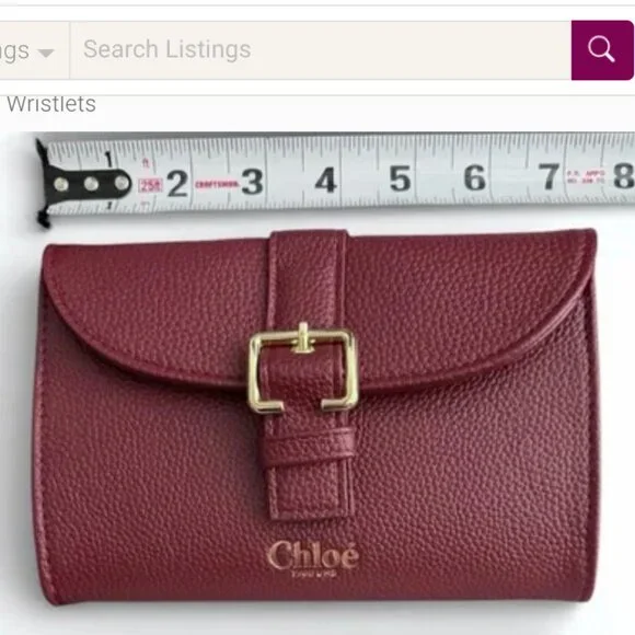 Chloe Leather Clutch - Picture 3 of 5